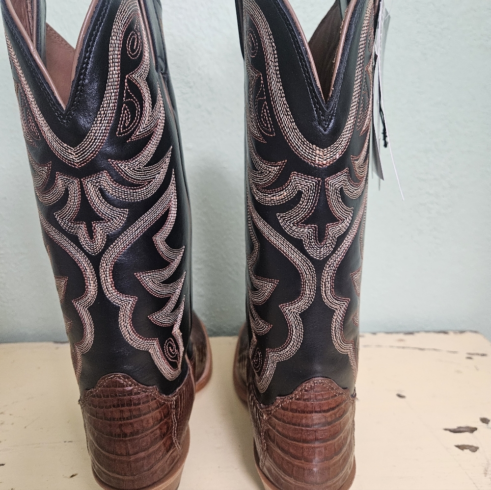 Nocona Legacy Collection Caiman Western Boots - Picture 6 of 14